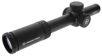 Crimson Trace C 131497 Crimson Trace 0101100 Hardline Pro  Black 1-6x24mm 30mm Tube Illuminated Competi