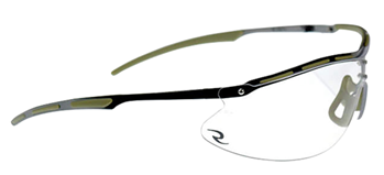 131536 Radians CSB1011CS Bravo Glasses 99.9% UV Rated Polycarbonate Clear Lens with Bla