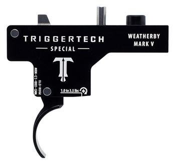 Triggertech 131759 TriggerTech WM5SBB13NBW Special  Weatherby Mark V Black PVD Single-Stage Curved