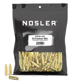 131763 Nosler 10211 Unprimed Cases  6.5 Creedmoor Unprimed Brass 100 Per Box