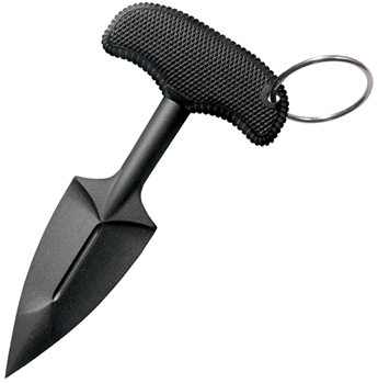 132124 Cold Steel 92FPB FGX Push Blade II 2.25" Fixed Plain Black Griv-Ex Blade/Black K