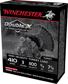 Winchester Ammu 132172 Winchester Ammo STH4137 Double X Diamond Grade Turkey 410 Gauge 3" 3/4 oz 7.5 Sh