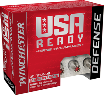 Winchester Ammu 132187 Winchester Ammo RED40HP USA Ready  40 S&W 155 gr Hollow Point (HP) 20 Bx/10 Cs