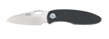 132334 Columbia River 5375 Trask  3.33" Folding Plain Satin D2 Steel Blade GRN Black Ha