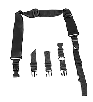 Ncstar / Vism 132538 NcStar AARS2PB VISM Sling Extra Wide Adjustable Bungee Black Nylon Strap w/Elast