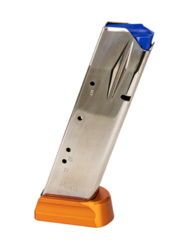 132673 CZ-USA 11163 OEM  Nickel with Orange Floor Plate Detachable 19rd 9mm Luger for C