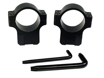 132674 CZ-USA 40086 Scope Ring Set  For Rifle CZ 455/457 Dovetail 1" Tube Matte Black A