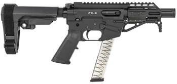 Clearview Inves  Freedom Ordnance FX9P4S FX-9  9mm Luger 4" 31+1 Black Hard Coat Anodized Rec Bla