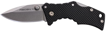 132859 Cold Steel CS7DS Recon 1 Micro 2" Folding Spear Point Plain Stone Washed 4034 St