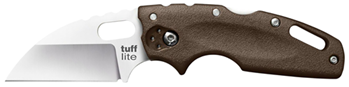 132875 Cold Steel CS20LTF Tuff Lite  2.50" Folding Sheepsfoot Plain AUS-8A SS Blade/Fla