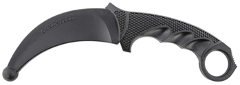 132899 Cold Steel CS92R49 Karambit Rubber Trainer 4" Fixed Plain Black Santoprene Blade