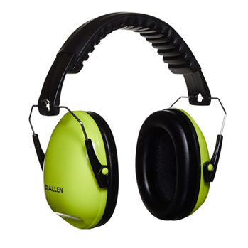 133228 Allen 2327 Sound Shield Foldable Safety Muff 21 dB Over the Head Padded Green Ea