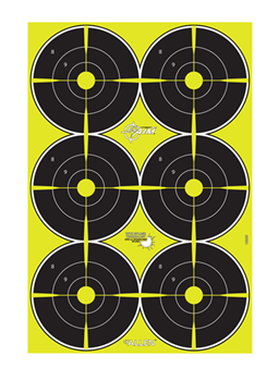 Allen 133267 EZ-Aim 15355 Splash Reactive Target Bullseye Paper Hanging 12.50" W X 18.25" H B