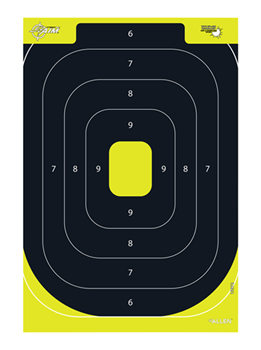Allen 133268 EZ-Aim 15372 Splash Reactive Target IPSC Silhouette Paper Hanging 12.50" W X 18.