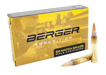 Berger Bullet/c 133590 Berger Bullets 23020 Target  223 Rem 73 gr Boat-Tail (BT) 20 Bx/ 10 Cs