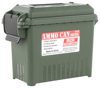 Mtm Molded Prod 133733 MTM Case-Gard AC15-11 Ammo Can  Multi-Caliber Forest Green Plastic