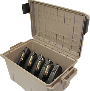Mtm Molded Prod 133737 MTM Case-Gard TMCAK Ammo Can  7.62x39mm Rifle Dark Earth Plastic 9-30rd Mags