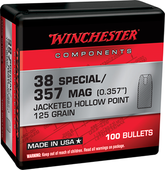 Winchester Ammu 133814 Winchester Ammo  Centerfire Handgun Reloading 38 Special .357 125 gr Jacketed Ho