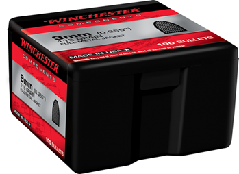 Winchester Ammu 133815 Winchester Ammo  Centerfire Handgun Reloading 9mm .355 115 gr Full Metal Jacket