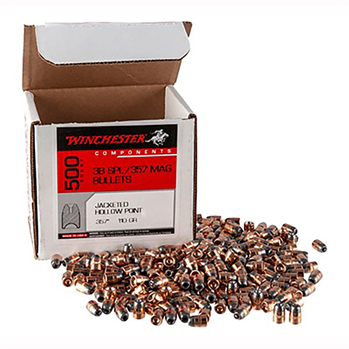 Winchester Ammu 133826 Winchester Ammo  Centerfire Handgun Reloading 38 Cal .357 110 gr Jacketed Hollow