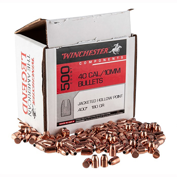 Winchester Ammu 133858 Winchester Ammo  Centerfire Handgun Reloading 40 S&W .400 180 gr Jacketed Hollow