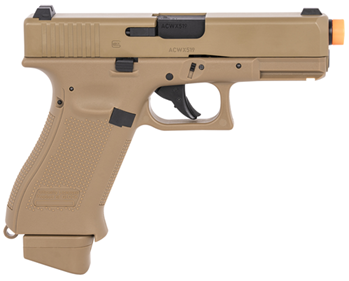 133897 Umarex Glock Air Guns 2276338 G19X Airsoft Pistol CO2 6mm 14rd Coyote Frame Coyo