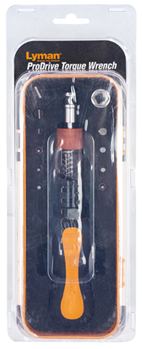 Lyman Products 134017 Lyman 7031300  Torque Wrench Black/Orange Steel Rubber Handle
