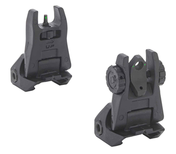 134601 Meprolight USA 404100 Flip Up Backup AR-15 Tritium Green Tritium Black
