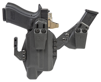 134618 Blackhawk 416876BK Stache Inside-The-Waistband 76 Black Polymer IWB Fits Glock 4