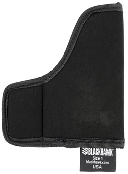 134650 Blackhawk 40TP01BK TecGrip Pocket 01 Black Laminate Pocket Ambidextrous Hand