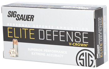 1348 Sig Sauer E9MMA150 Elite V-Crown  9mm Luger 115 gr Jacketed Hollow Point (JHP) 5