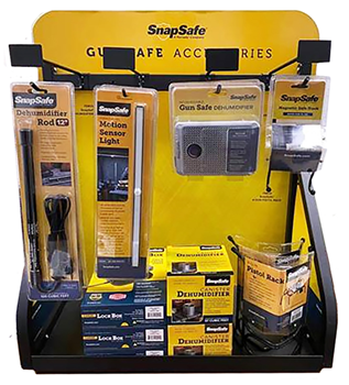Hornady Mfg Co 135556 SnapSafe 77500 Safe Top Display  Yellow