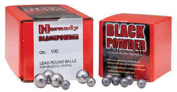 Hornady Mfg Co 135559 Hornady 6020 Black Powder Lead Balls 36 Cal .375 100 Per Box