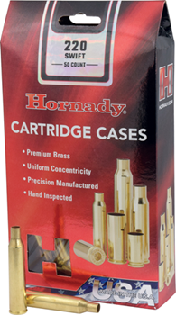 Hornady Mfg Co 135565 Hornady 8615 Unprimed Cases  220 Swift Rifle Brass 50 Per Box