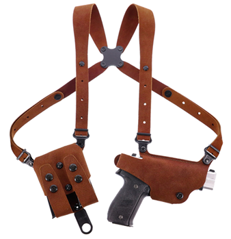 135690 Galco CL2636 Classic Lite 2.0 Shoulder System made of Leather with Natural Finis