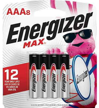 Rayovac (energi 135701 Energizer E92MP-8 AAA Max 1.5 volts Alkaline