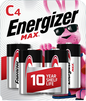 Rayovac (energi 135702 Energizer E93BP-4 C Max 1.5 volts Alkaline