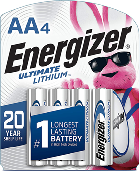 Rayovac (energi 135704 Energizer L91SBP-4.H3 AA Ultimate Lithium 1.5 volts Lithium