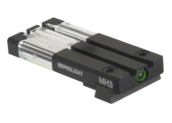 135889 Meprolight USA 631163108 Mepro FT Bullseye Rear Sight Fixed Green Black Frame fo