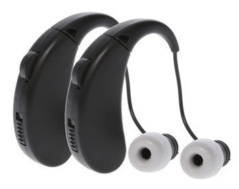 Gsm Outdoors 136304 Walker's GWP-RCHUE-2PK Ultra Ear  22 dB Behind the Ear Black 2 Per Pkg Rechargea