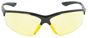 Gsm Outdoors 136319 Walker's GWPIKNOF1AMB Ballistic Eyewear IKON Tanker Amber Lens with Matte Black