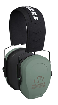 Gsm Outdoors 136323 Walker's GWP-RSMPAS-SGN Razor Slim Passive Muff 27 dB Over the Head Polymer Sage