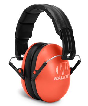Gsm Outdoors 136327 Walker's GWP-YWFM2-COR Folding Muff  Polymer 23 dB Over the Head Coral Ear Cups