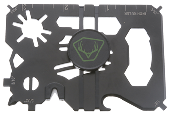 Gsm Outdoors 136359 HME HME-WMT 20-In-1 Wallet Multi-Tool Black Metal Fixed