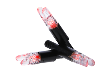 Gsm Outdoors 136398 NAP NAP-ILLNX-RD-3PK Thunderglo Illuminated Nock Crossbow Red Half Moon