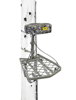 Gsm Outdoors 136422 Hawk HWK-FPRA Helium Ultra Lite Hang-On Gray Powder-Coating Aluminum 16" W x 10"