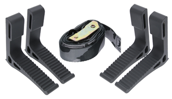 Gsm Outdoors 136425 Hawk HWK-STP-4PK Monkey Bar Steps Black Aluminum 4 Pack