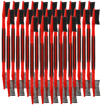 136464 Birchwood Casey NYLBRSH-2 Nylon Brushes  Plastic Nylon Brush 25pk