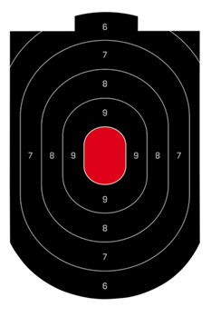 136560 Birchwood Casey 35609 Dirty Bird Silhouette Oval Oval Paper Target 12" x 18" 50