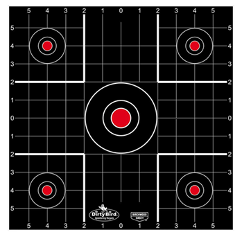 136595 Birchwood Casey 35270 Dirty Bird Sight-In Bullseye Tagboard Target 12" 100 Per P